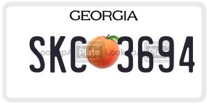 SKC3694  license plate in GA