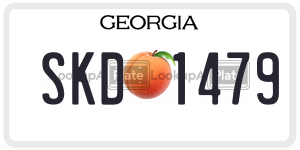 SKD1479  license plate in GA