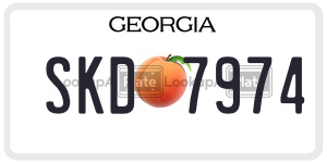 SKD7974 license plate in Georgia