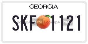 SKF1121 license plate in Georgia