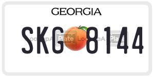 SKG8144  license plate in GA