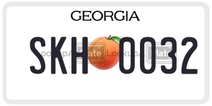 SKH0032 license plate in Georgia