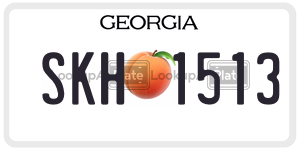 SKH1513  license plate in GA