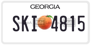 SKI4815  license plate in GA