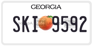 SKI9592  license plate in GA