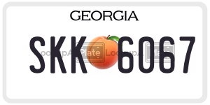 SKK6067  license plate in GA