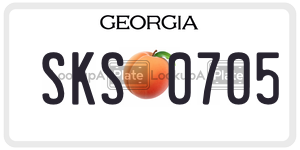 SKS0705 license plate in Georgia