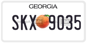 SKX9035  license plate in GA
