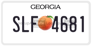 SLF4681  license plate in GA