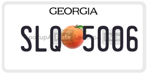 SLQ5006  license plate in GA