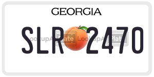 SLR2470  license plate in GA