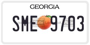 SME9703  license plate in GA