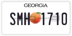 SMH1710  license plate in GA