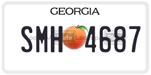 SMH4687  license plate in GA