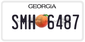 SMH6487  license plate in GA