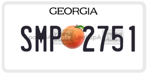 SMP2751  license plate in GA
