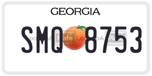 SMQ8753  license plate in GA