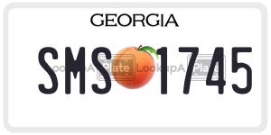 SMS1745  license plate in GA
