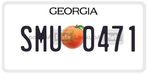 SMU0471  license plate in GA