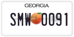SMW0091  license plate in GA