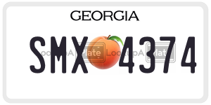 SMX4374  license plate in GA