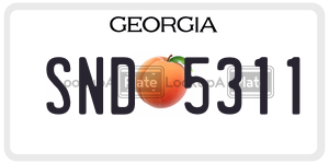 SND5311  license plate in GA