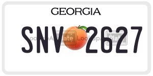 SNV2627  license plate in GA
