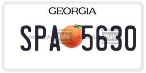 SPA5630  license plate in GA