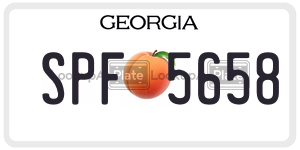 SPF5658  license plate in GA