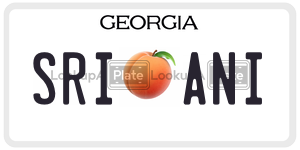 SRIANI  license plate in GA