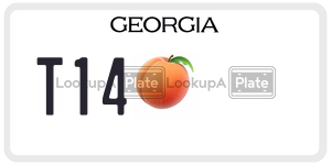 T14  license plate in GA
