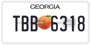 TBB6318  license plate in GA