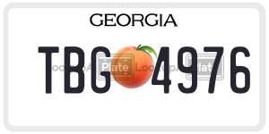TBG4976  license plate in GA