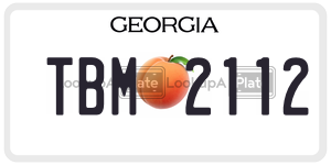 TBM2112 license plate in Georgia