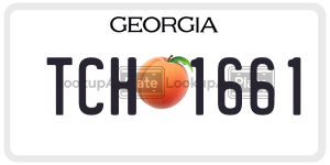 TCH1661 license plate in Georgia