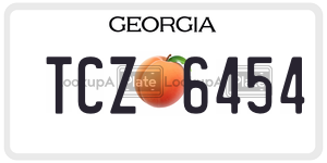 TCZ6454  license plate in GA