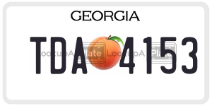 TDA4153  license plate in GA