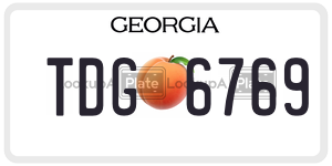 TDG6769  license plate in GA