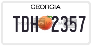 TDH2357  license plate in GA