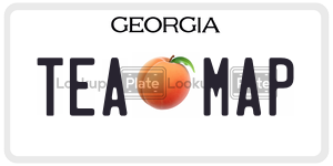 TEAMAP license plate in Georgia