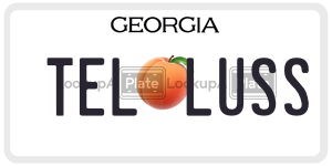 TELLUSS  license plate in GA