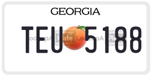 TEU5188 license plate in Georgia