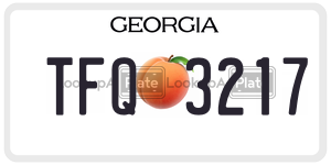 TFQ3217 license plate in Georgia