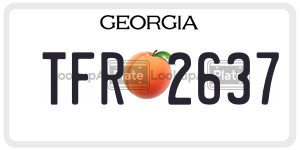 TFR2637  license plate in GA