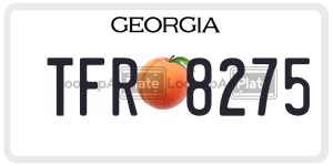 TFR8275  license plate in GA