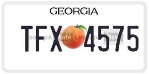 TFX4575  license plate in GA