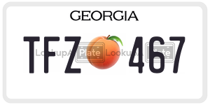 TFZ467  license plate in GA