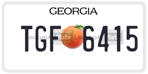 TGF6415  license plate in GA