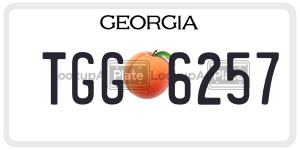 TGG6257  license plate in GA