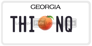 THINQ license plate in Georgia